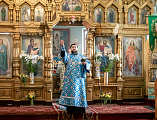 В праздник Благовещения Пресвятой Богородицы Преосвященнейший епископ Симон совершил Литургию в храме Вознесения Господня города Шахты