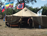 В городе Шахты впервые прошли трехдневные сборы казачьей молодежи, с напутственным словом к участникам обратился иерей Иоанн Трофимов