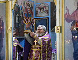 Преосвященнейший епископ Симон возглавил Литургию Преждеосвященных Даров в храме Казанской иконы Божией Матери г. Гуково