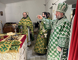 В праздник Входа Господня в Иерусалим епископ Симон совершил богослужение в храме иконы Пресвятой Богородицы «Всех скорбящих радость» города Красный Сулин