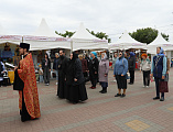 Православная выставка-ярмарка «Пасхальная радость» открылась на Соборной площади города Шахты