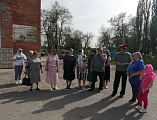 В Вербное воскресенье освящен Поклонный Крест на въезде в хутор Малотокмацкий
