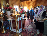 В храме апостола и евангелиста Иоанна Богослова х. Красный было совершено праздничное богослужение по случаю престольного праздника