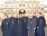 В приходе Успения Божией Матери станицы Калитвенской состоялось собрание духовенства Каменского благочиния