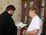 Рабочая встреча сотрудников двух епархий у святынь Приазовья
