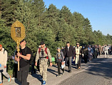 Крестное шествие в Спасо-Преображенский женский монастырь состоялось в Верхнедонском благочинии   