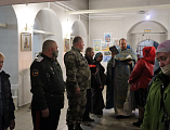 В праздник Покрова Пресвятой Богородицы казаки станицы Мало-Несветаевской посетили храм Донской иконы Богородицы г. Новошахтинска
