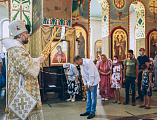В праздник Преображения Господа Бога и Спаса нашего Иисуса Христа Преосвященнейший епископ Симон совершил Божественную литургию и диаконскую хиротонию