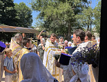 Престольный праздник в храме честь Рождества великого пророка Предтечи и Крестителя Господня Иоанна молитвенно отметили в ст. Боковской