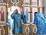 Преосвященнейший епископ Симон совершил Божественную литургию в Покровском кафедральном соборе города Шахты