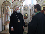 В День Святого Духа Преосвященнейший епископ Симон совершил Божественную литургию в храме пророка Иоанна Крестителя г. Шахты