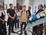 Воспитанники Миллеровского Казачьего Кадетского Техникума посетили храм Великомученика и Целителя Пантелеимона