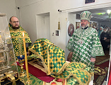 В праздник Входа Господня в Иерусалим епископ Симон совершил богослужение в храме иконы Пресвятой Богородицы «Всех скорбящих радость» города Красный Сулин