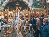 В праздник Крещения Господня Преосвященнейший епископ Симон совершил Литургию, чин Великого освящения воды и диаконскую хиротонию в Покровском кафедральном соборе г. Шахты