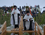 Чин Великого освящения воды на местном водоеме в г. Донецке