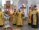Накануне дня памяти святителя Николая Чудотворца епископ Симон совершил всенощное бдение в Никольском храме поселка Аюта
