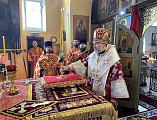 Пасхальное торжество продолжилось в храме апостола Андрея Первозванного в городе Миллерово