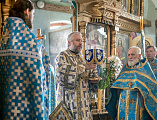 В праздник Благовещения Пресвятой Богородицы Преосвященнейший епископ Симон совершил Литургию в храме Вознесения Господня города Шахты