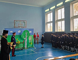 В школе №23 поселка Красногорняцкого прошло торжественное мероприятие «Посвящение в казаки»