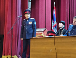 Иерей Александр Левчик принял участие в отчетно-выборном Большом круге Боковского юрта