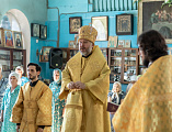 В день памяти пророка Божия Илии Преосвященнейший епископ Симон с архипастырским визитом посетил приход святителя Николая Чудотворца города Шахты