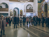 В Покровском кафедральном соборе г. Шахты совершен Новогодний молебен на благословение грядущего года
