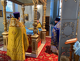 В Свято-Успенском архиерейском подворье города Донецка соборным богослужением отметили престольный праздник
