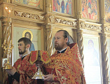 Епископ Шахтинский и Миллеровский Симон возглавил Божественную литургию в храме Донской иконы Божией Матери г. Новошахтинска