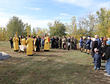 Епископ Шахтинский и Миллеровский Симон совершил чин освящения часовни в честь Покрова Пресвятой Богородицы в городе Зверево