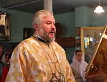 Преосвященнейший епископ Симон с архипастырским визитом посетил храм апостола Иоанна Богослова хутора Елань