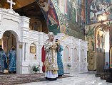 В праздник Благовещения Пресвятой Богородицы Преосвященнейший епископ Симон совершил Литургию в Покровском кафедральном соборе города Шахты