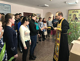 Состоялась очередная пастырская встреча иеромонаха Димитрия (Яроцкого) со студентами Миллеровского казачьего техникума