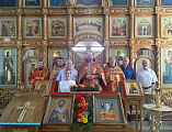 В храме Донской иконы Божией Матери г. Новошахтинска почтили память священномученика Александра, епископа Команского, небесного покровителя города Новошахтинска и горняков