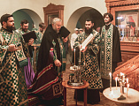 Преосвященнейший епископ Симон совершил всенощное бдение в храме блаженной Ксении Петербургской города Шахты