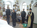 В храме колонии № 9 г. Шахты было совершено Таинство Крещения