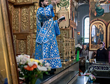 Праздник Благовещения Пресвятой Богородицы собрал многочисленных верующих города Шахты на богослужение в Покровском кафедральном соборе