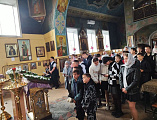В храме Андрея Первозванного прошла Литургия с комментариями для школьников Миллерово
