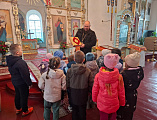 Воспитанники детского сада села Шептуховка посетили храм Покрова Пресвятой Богородицы
