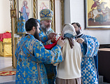 Преосвященнейший епископ Симон совершил Божественную литургию в Покровском кафедральном соборе города Шахты