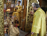 В День 1030-летия Крещения Руси епископ Симон совершил Божественную литургию в Покровском кафедральном соборе