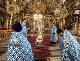 В праздник Успения Пресвятой Богородицы епископ Симон совершил Божественную литургию в храме Донецкого Успенского архиерейского подворья станицы Гундоровской