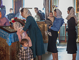 В праздник Благовещения Пресвятой Богородицы Преосвященнейший епископ Симон совершил Литургию в Покровском храме города Шахты