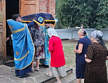 В Никольском храме слободы Кашары, состоялось торжественное богослужение в честь Успения Пресвятой Богородицы