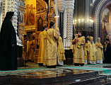 В день памяти святых равноапостольных Мефодия и Кирилла Управляющий Шахтинской епархией Преосвященнейший епископ Симон сослужил Святейшему Патриарху Кириллу и Святейшему Патриарху Сербскому Иринею за Божественной литургией в Храме Христа Спасителя в Москв