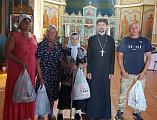 Жители станицы Бессергеневской получили благотворительную помощь от социальных добровольцев Нижнедонского благочиния 