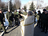 В попразднство Богоявления иеромонах Николай (Наметышев) с пастырским визитом посетил воинскую часть Войск национальной гвардии РФ № 3066