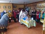 В храме в честь Архистратига Михаила хут. Пономарев в день отдания праздника Сретения Господня прошло торжественное богослужение