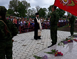 Протоиерей Роман принял участие в торжественных митингах в честь Дня Победы в х. Усьман и х. Красный