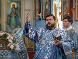 В престольный день Преосвященнейший епископ Симон совершил Божественную литургию в храме Казанской иконы Божией Матери города Гуково