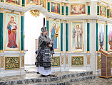 Преосвященнейший епископ Симон совершил Литургию Преждеосвященных Даров в храме святого благоверного князя Александра Невского города Шахты